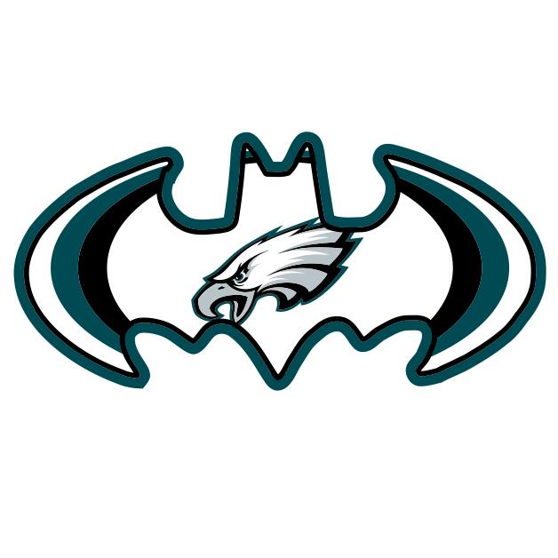 Philadelphia Eagles Batman Logo DIY iron on transfer (heat transfer)